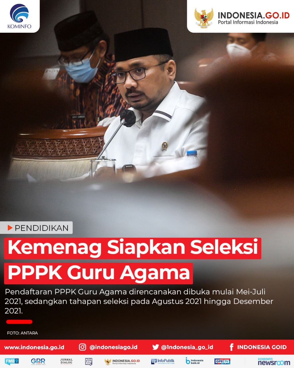 Kemenag Siapkan Seleksi PPPK Guru Agama