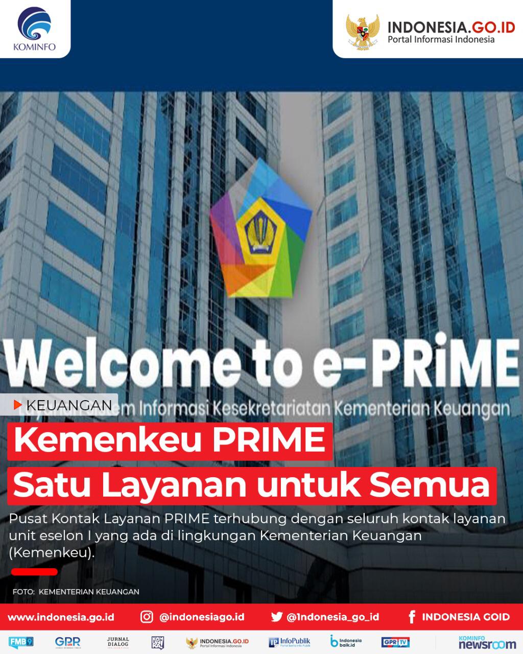 Kemenkeu PRIME Satu Layanan untuk Semua