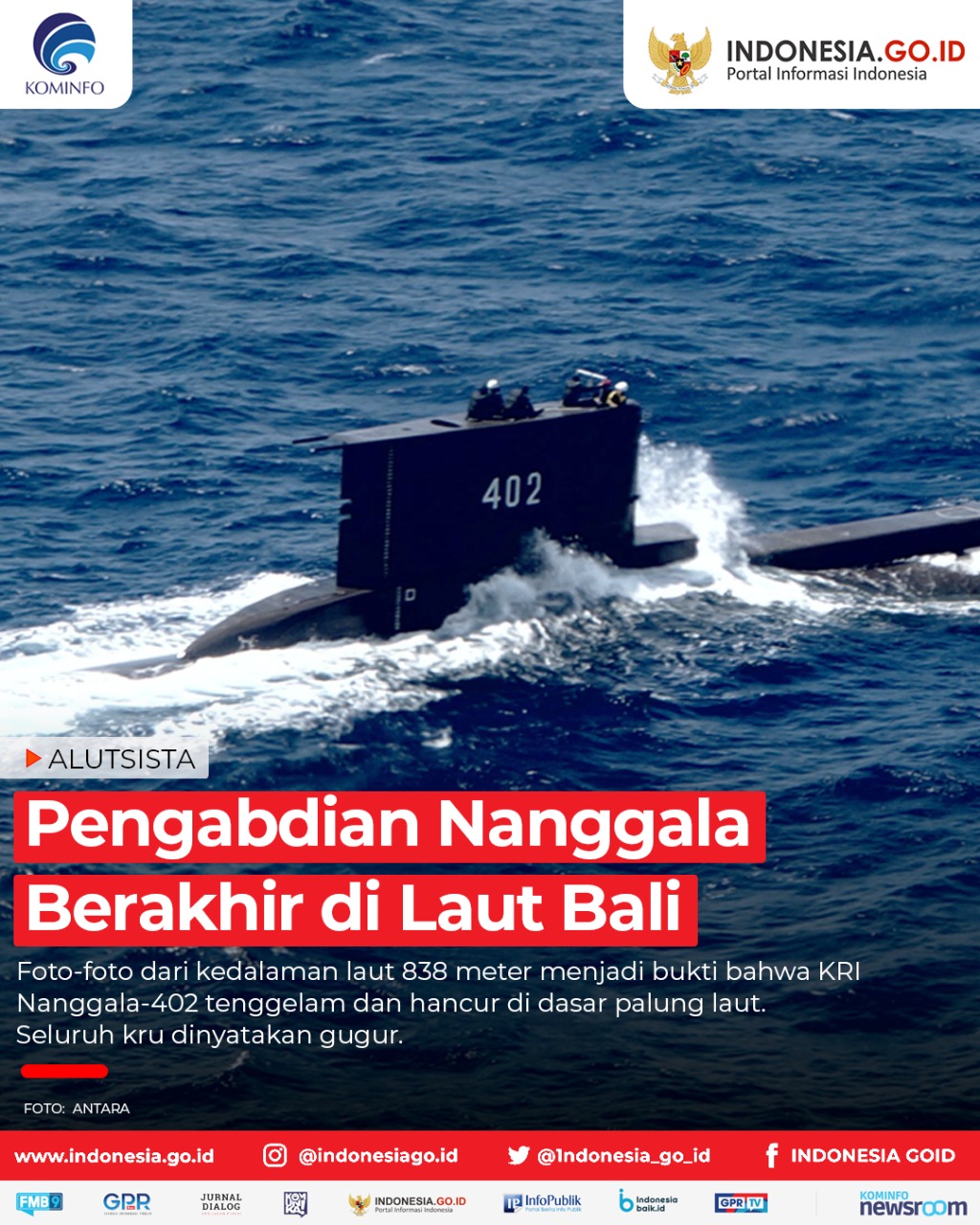 Pengabdian Nanggala Berakhir di Laut...