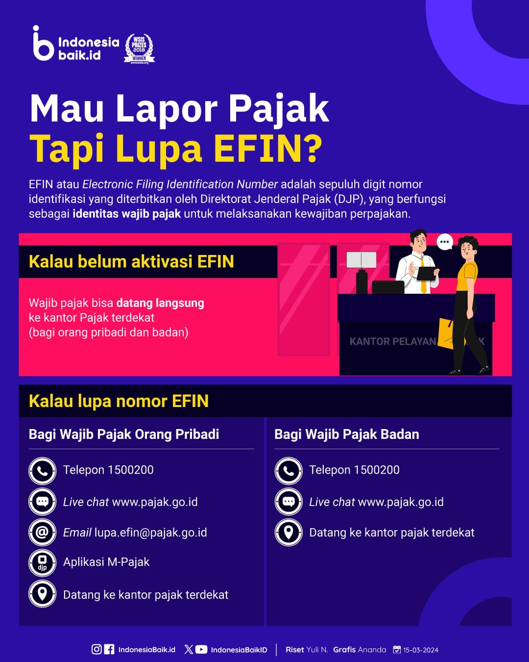 Mau Lapor Pajak Tapi Lupa EFIN?