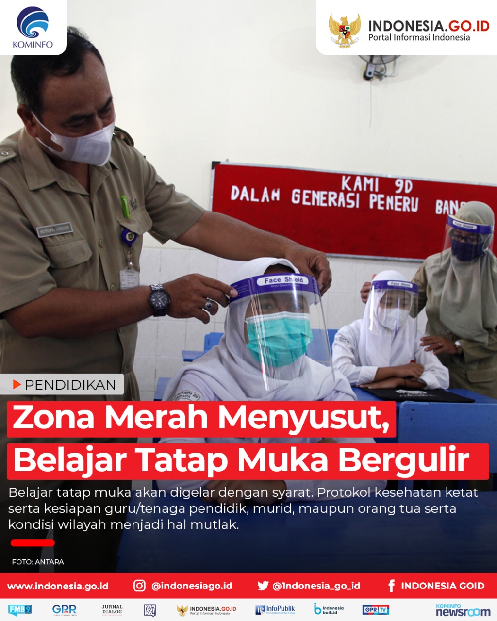 Zona Merah Menyusut, Belajar Tatap Muka...