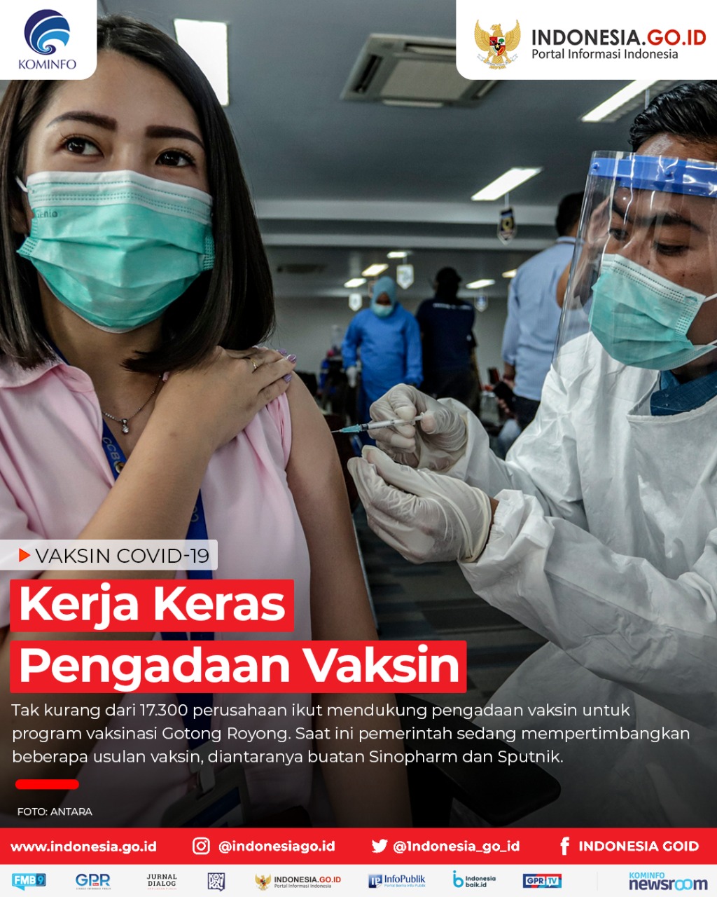 Kerja Keras Pengadaan Vaksin