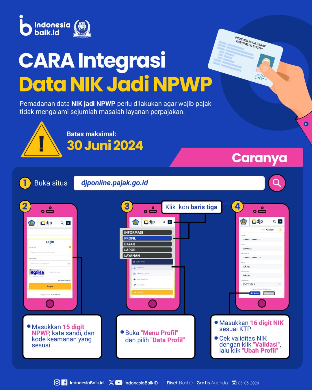 Cara Integrasi Data NIK Jadi NPWP