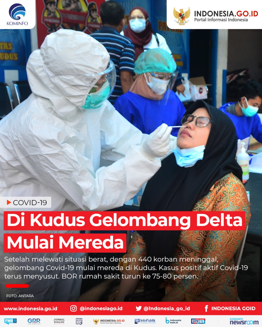 Di Kudus Gelombang Delta Mulai Mereda