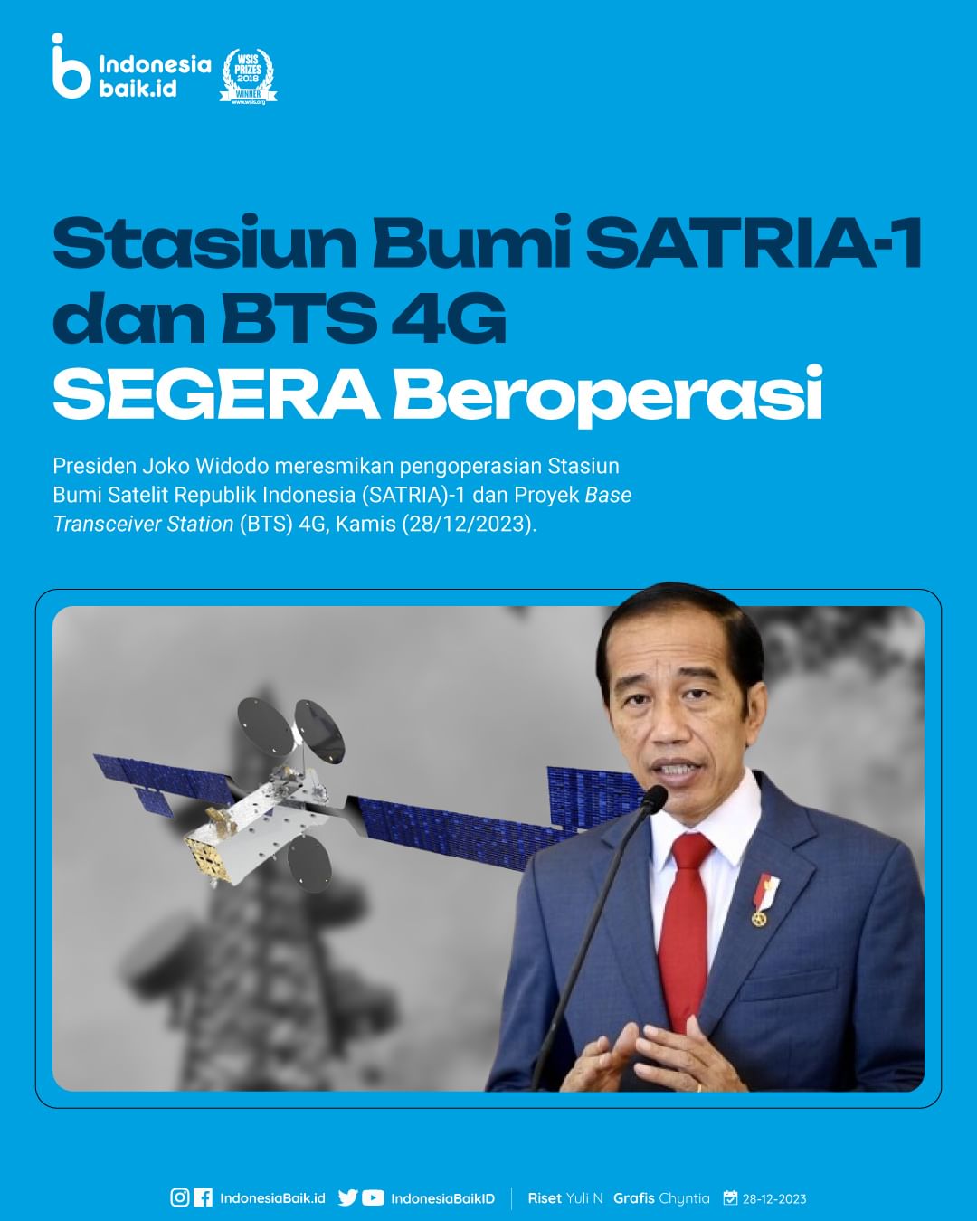 Stasiun Bumi SATRIA-1 dan BTS 4G Segera...