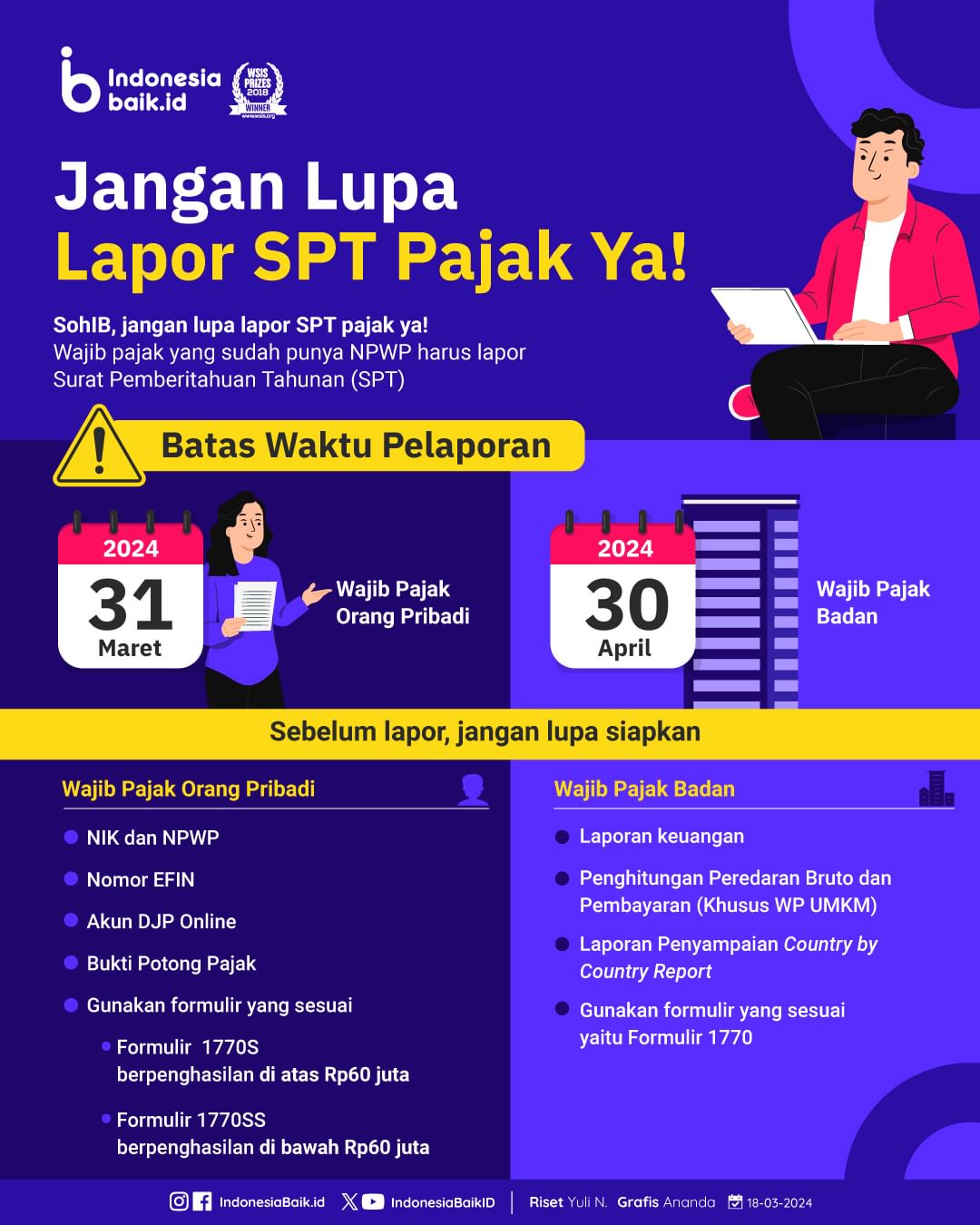 Jangan Lupa Lapor SPT Pajak Ya!
