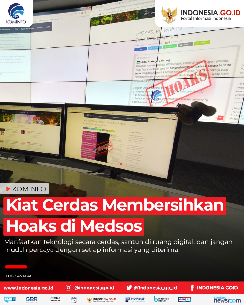 Kiat Cerdas Membersihkan Hoaks di Medsos