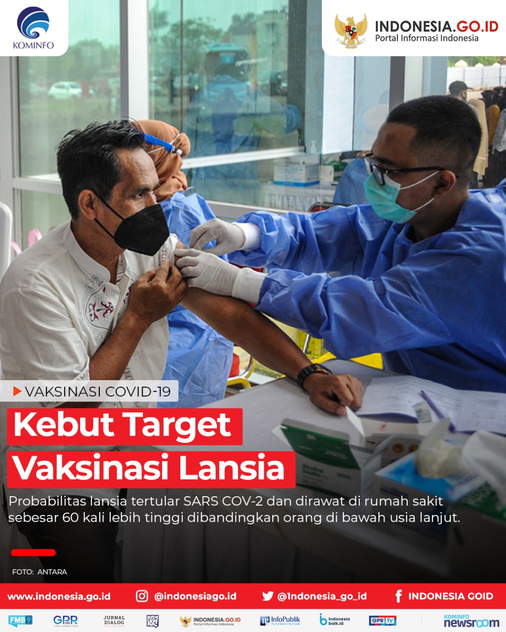 Kebut Target Vaksinasi Lansia