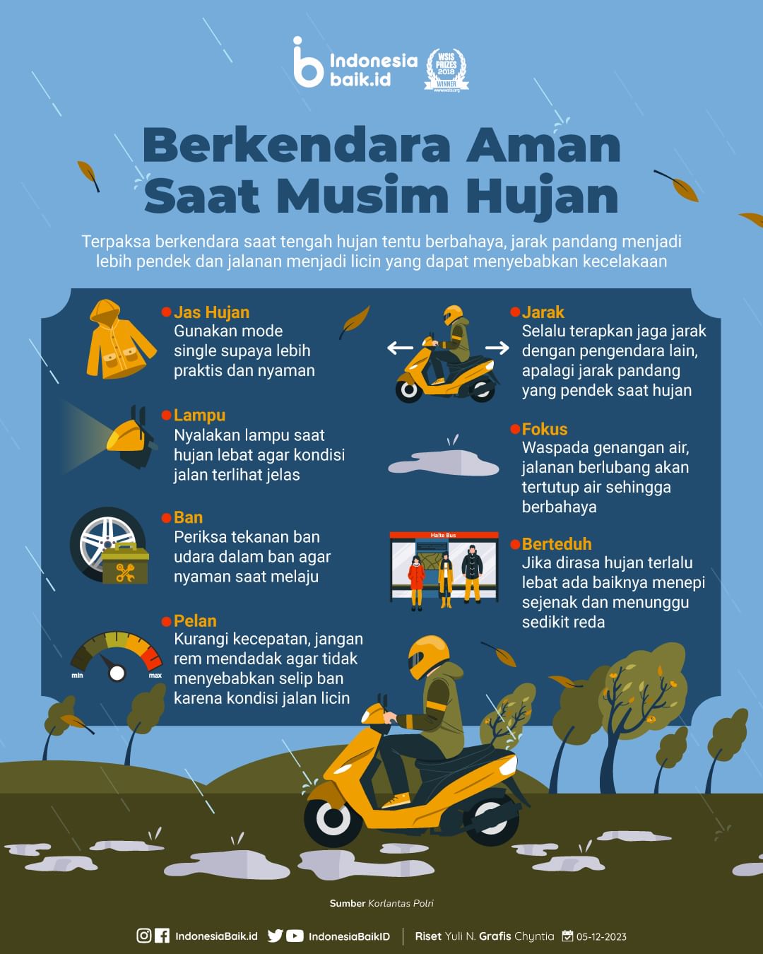 Berkendara Aman Saat Musim Hujan