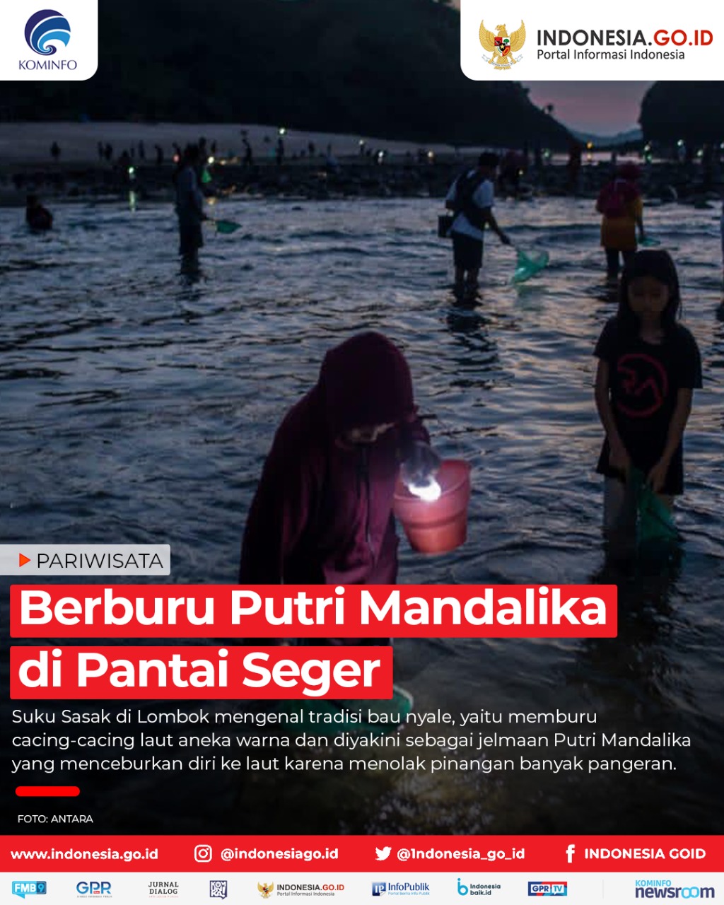 Berburu Putri Mandalika di Pantai Seger