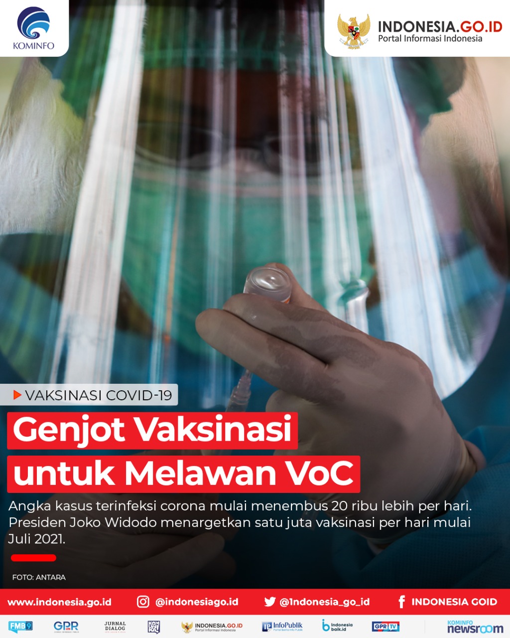 Genjot Vaksinasi untuk Melawan VoC