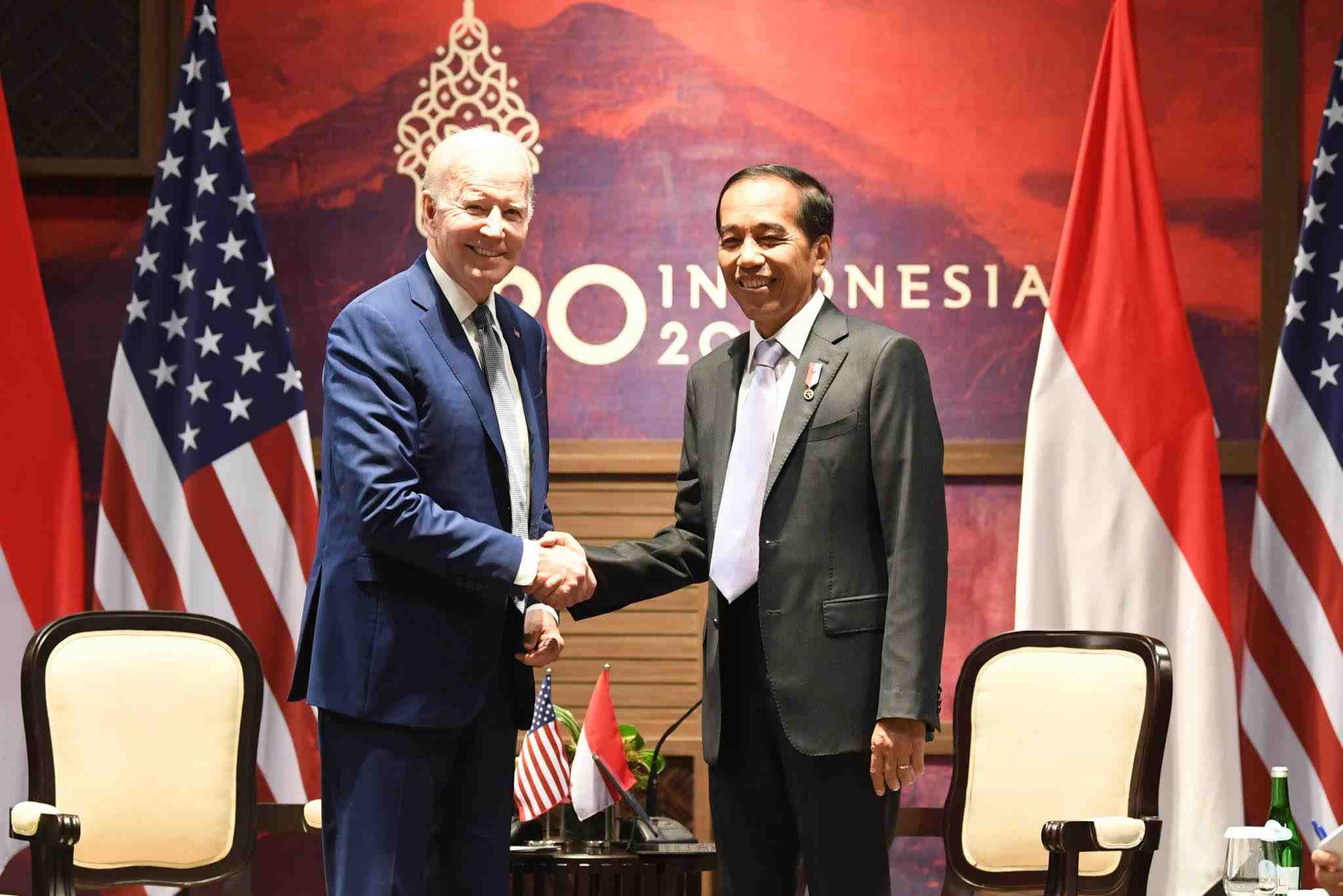 Presiden Jokowi Bertemu Presiden Biden