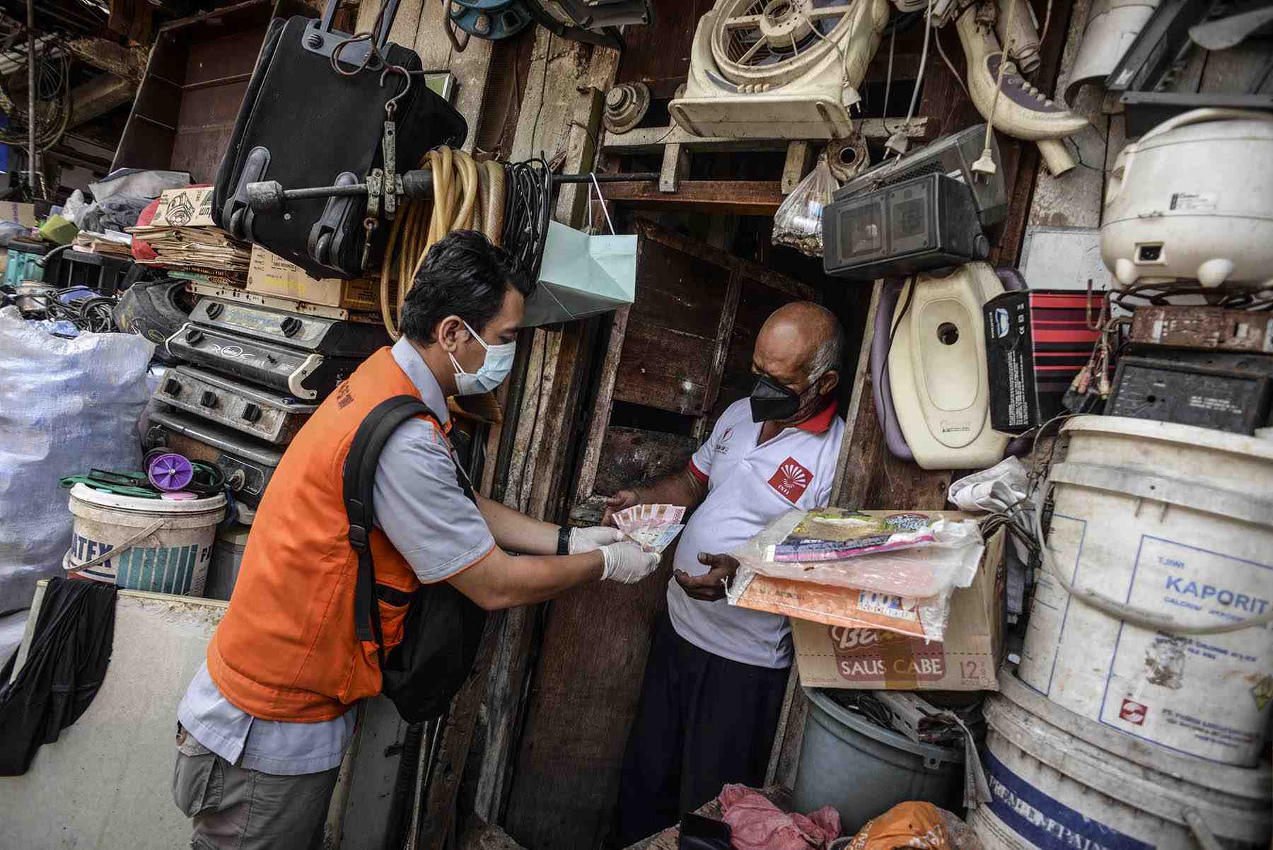 Penyaluran BST di Jakarta