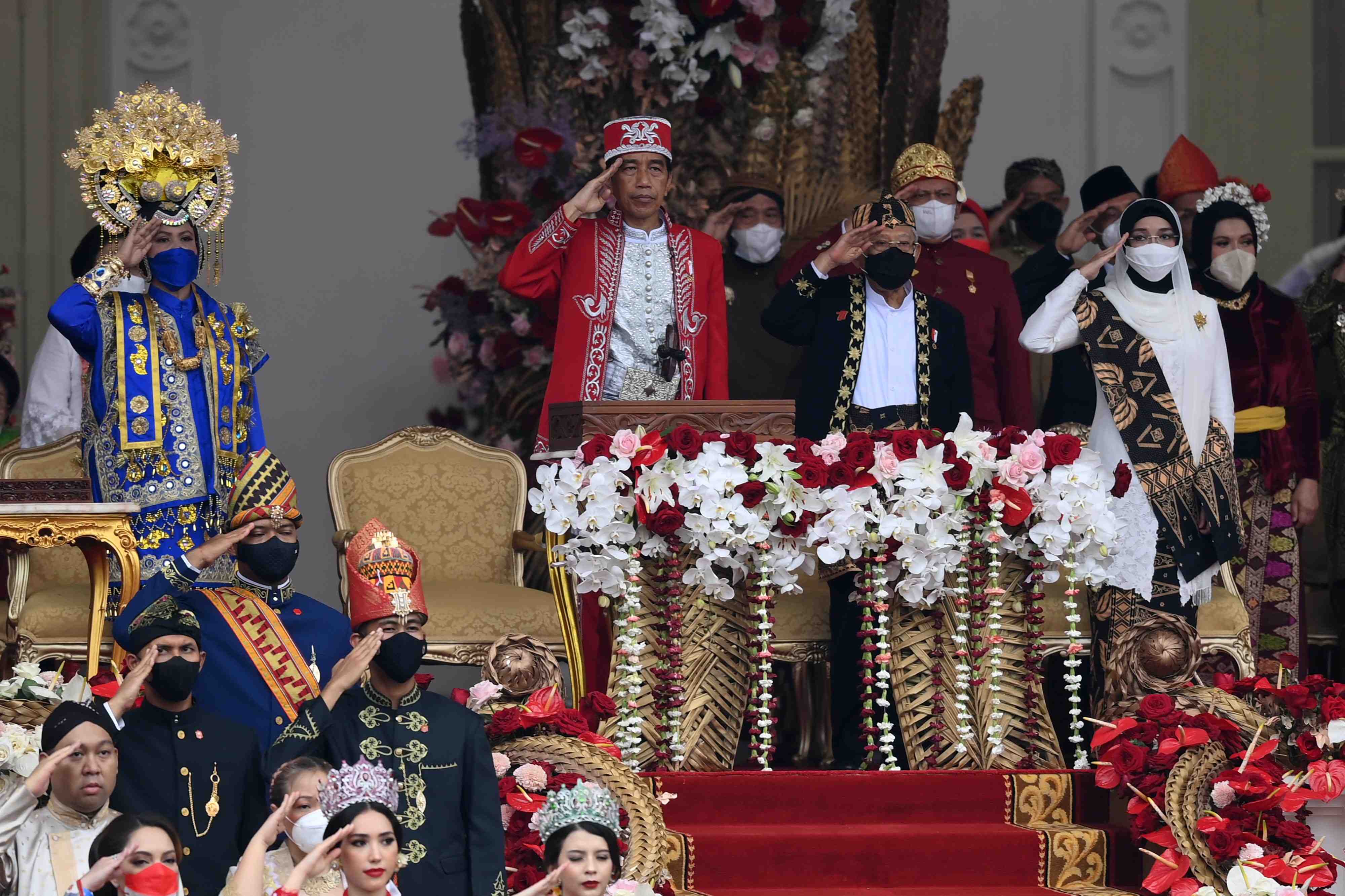 Pengibaran Bendera di Istana Negara