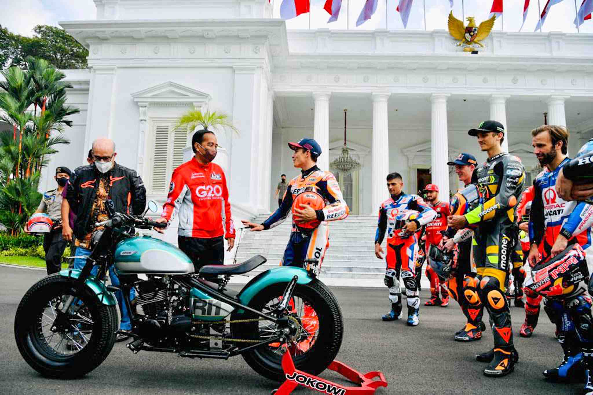 Pembalap MotoGP Datangi Presiden Jokowi 