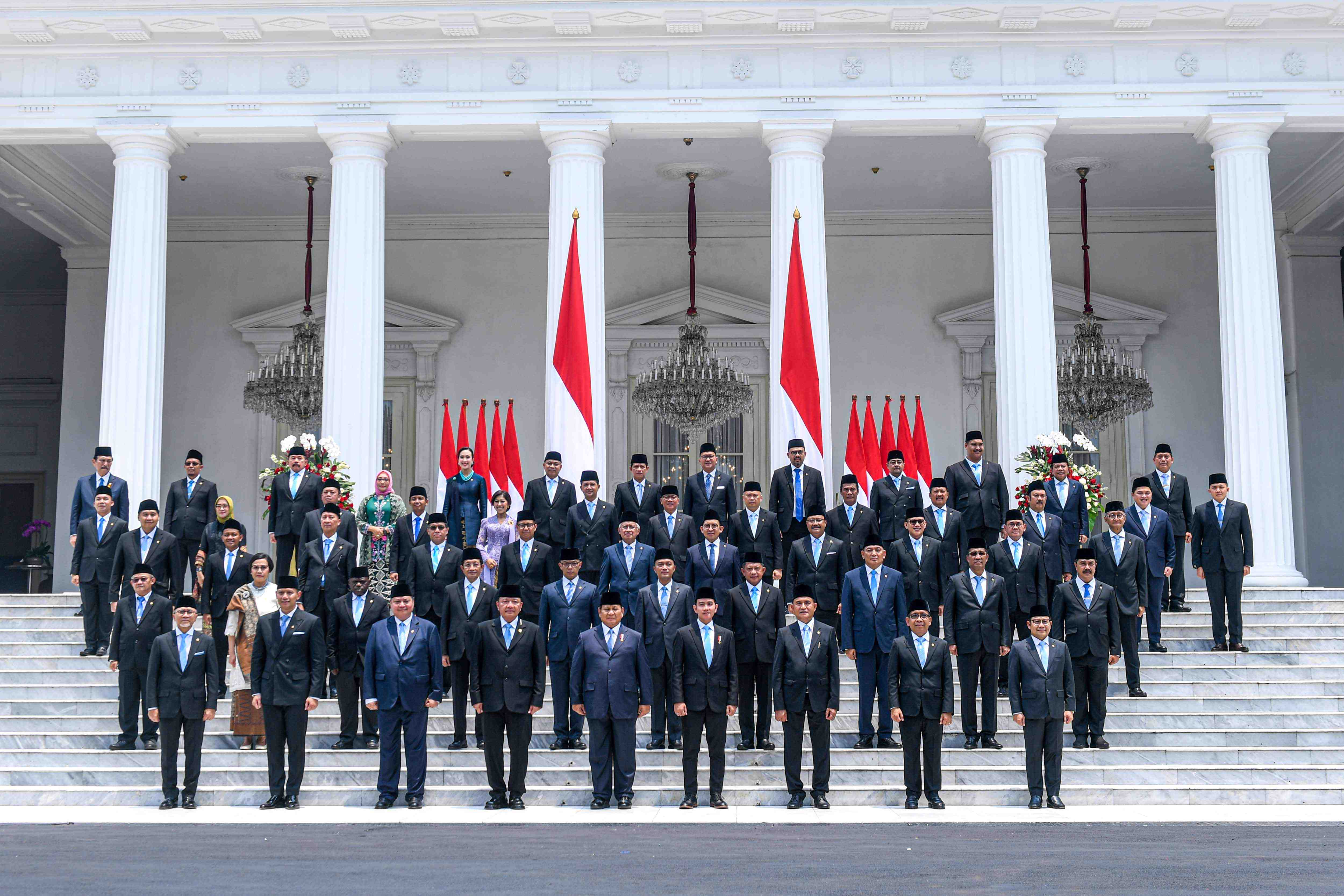 Presiden Prabowo Subianto Melantik Kabinet Merah Putih 