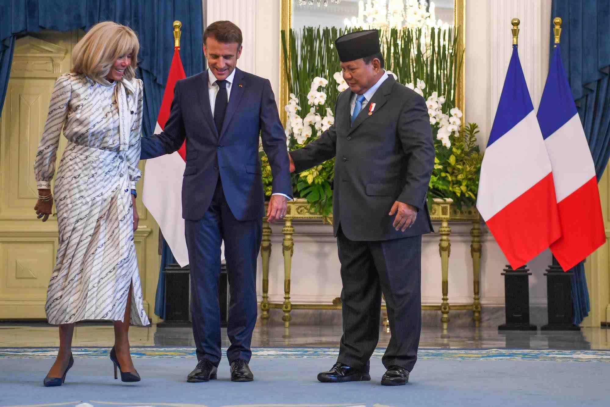 Presiden Prabowo Terima Presiden Macron di Istana Negara