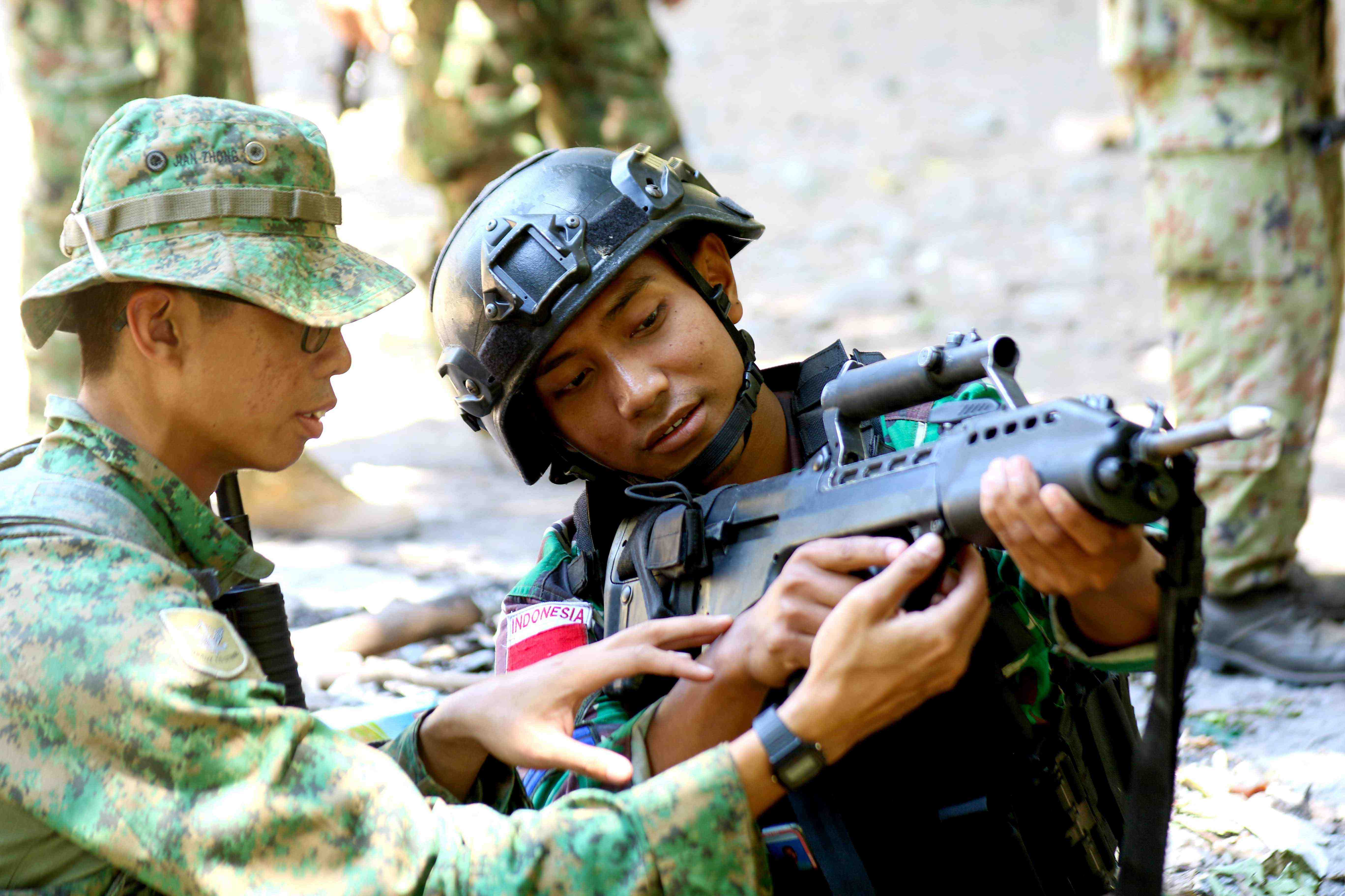 Latihan Tempur Gabungan di Super Garuda Shield